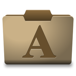 Cardboard Fonts Icon 256x256 png